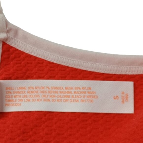 Women's Contrast Trim Layered Bralette Colsie Lively Red S NWT - Picture 7 of 7